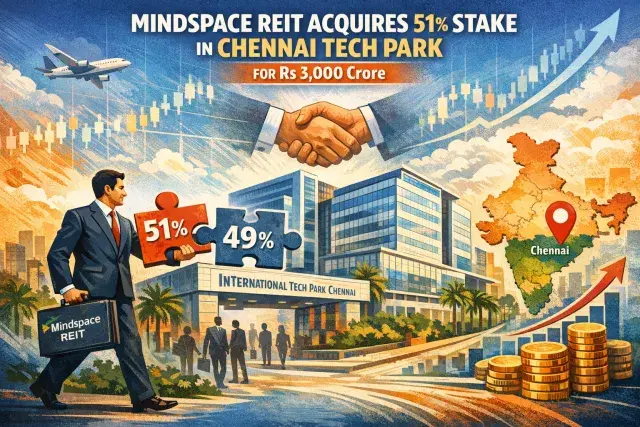 Mindspace REIT Acquires 51% Stake in Chennai Tech Park for Rs 3,000 Crore